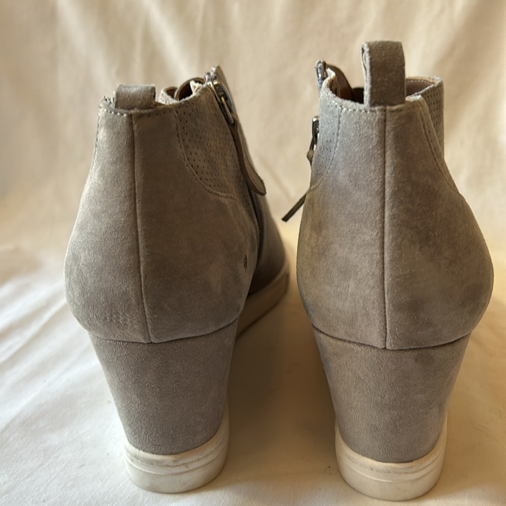 Linea Paolo Gray Felicia Suede Wedge Sneakers-Size 12 M NWOB - Picture 8 of 12